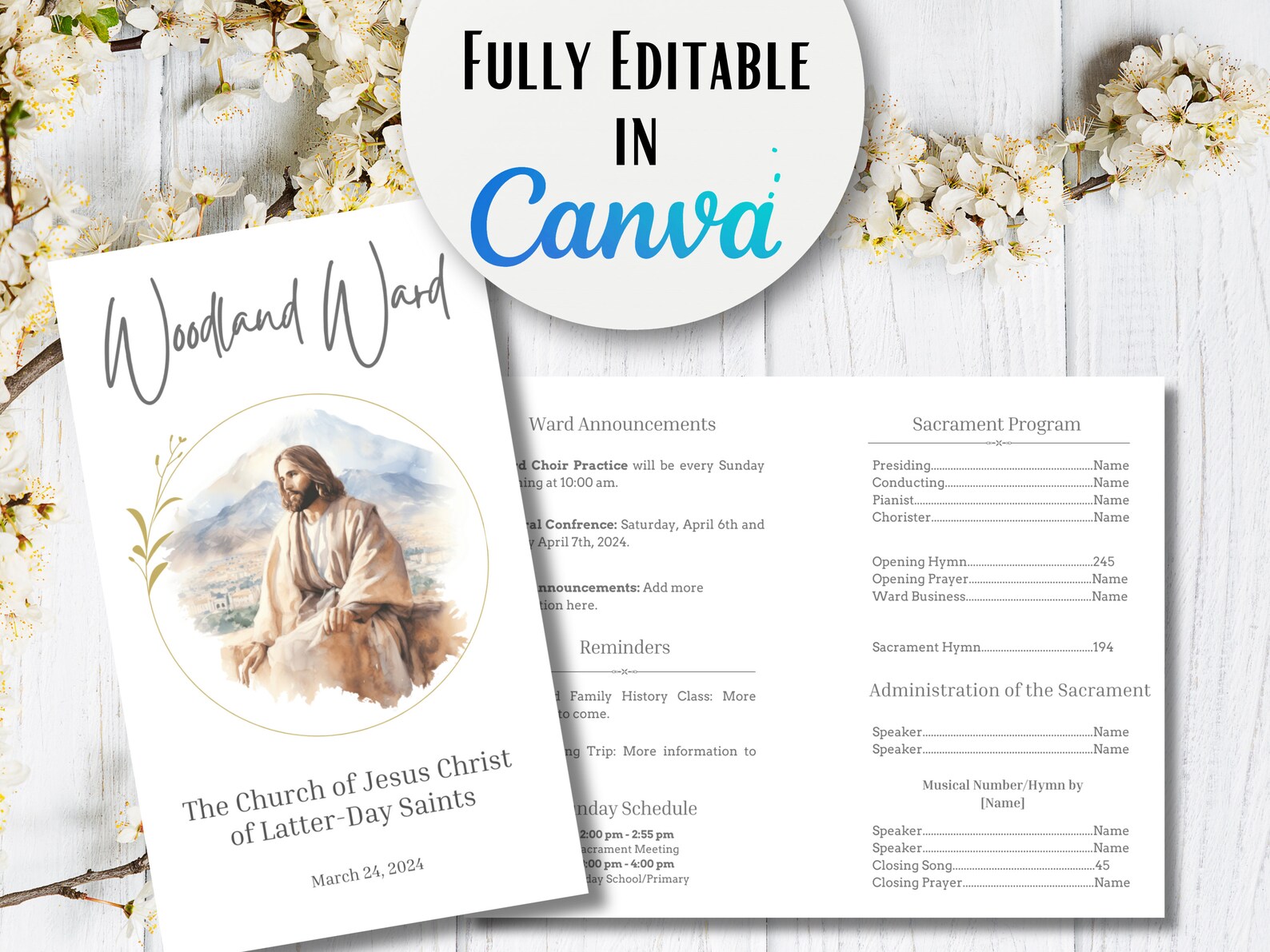 LDS Sacrament Program Template Sacrament Meeting Program Template LDS Sacrament Program Template Sacrament Meeting Program Template