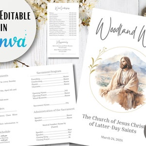 LDS Sacrament Program Template Sacrament Meeting Program Template ...