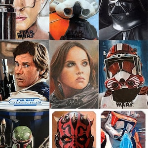 Topps Star Wars Sketch Card Artist Proof  Commissions - official  blanks