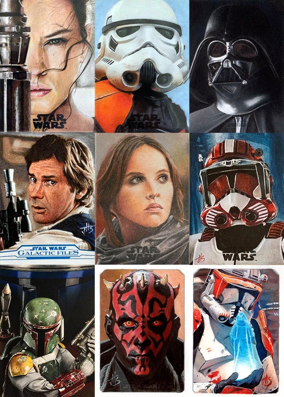 star wars topps sketch スケッチカード 2024 Topps STAR WARS CHROME = SILVER FOIL Sketch Card by