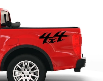 4x4 Truck Muddy Decal Vinyl Sticker - Different Colors and Sizes