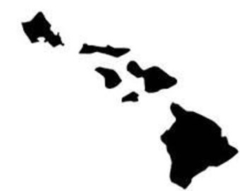 HAWAII Island decal vinyl sticker in different sizes and colors/ SAME DAY shipping