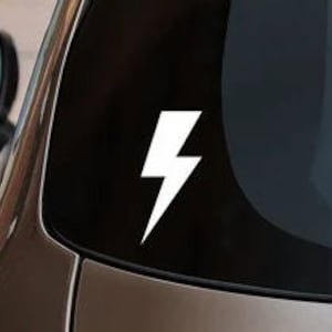 Lightning Bolt Decal Sticker - Comic Book Icon - Flash Speed Superhero - Vinyl Weatherproof Adhesive