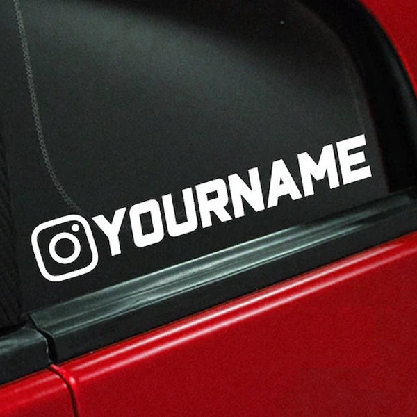 Custom Instagram Decal Etsy