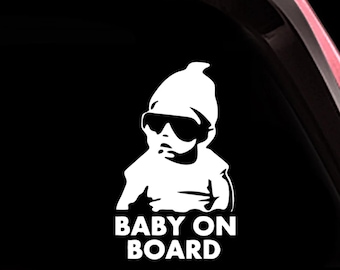 Baby On Board The Hangover Sticker Decal Vinyl - Funny Sticker - For Cars, Windows, Laptops, Bumpers, Gifts