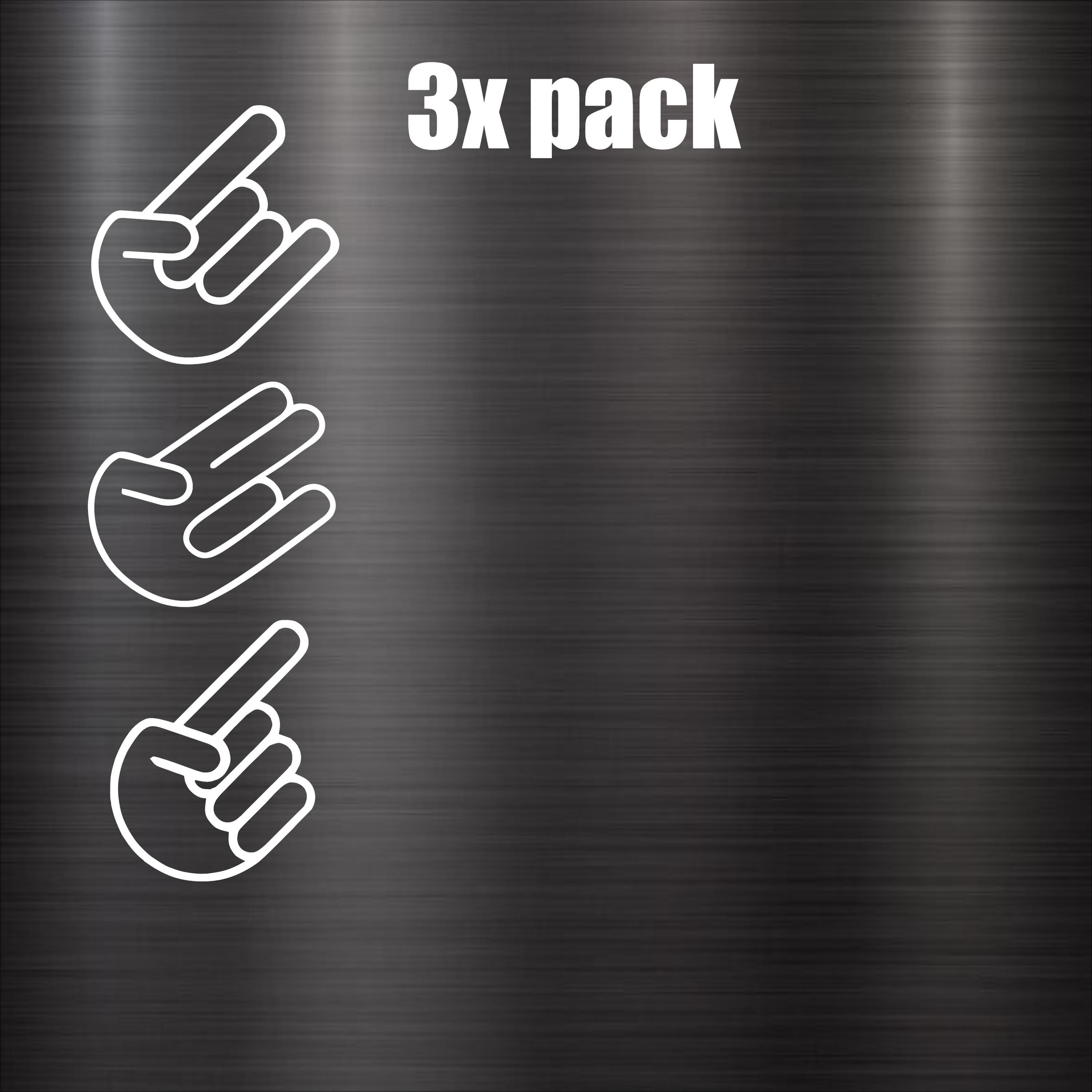 JDM Shocker Hand Chrome Auto Emblem 5 Inch JDM Shocker Hand Chrome ...