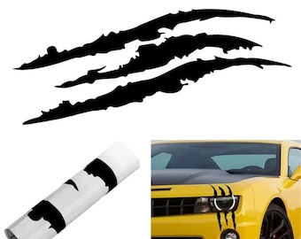 Universal Claw Marks Monster Decal Vinyl Sticker - 15" inches in Length