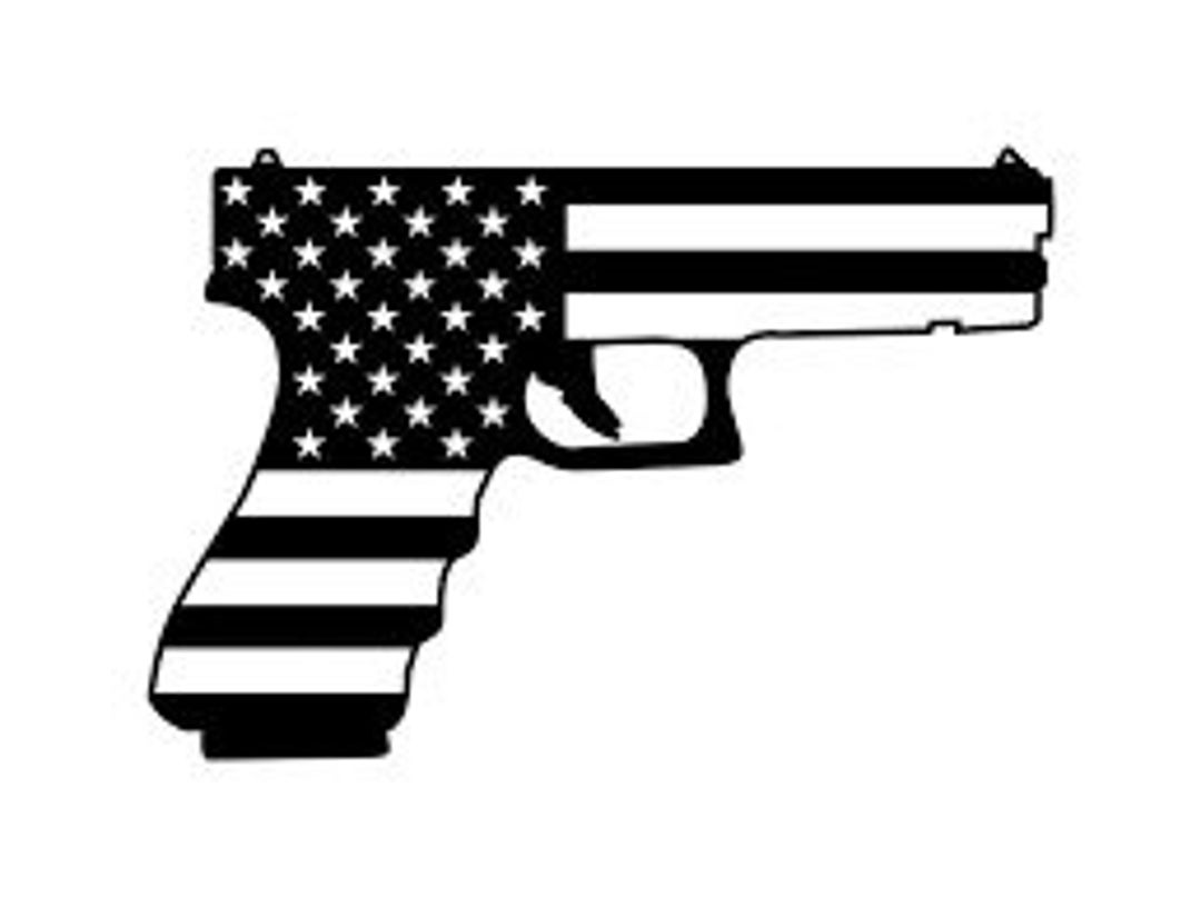 American Flag Pistol Gun Decal Sticker/ Different Sizes and Colors Etsy