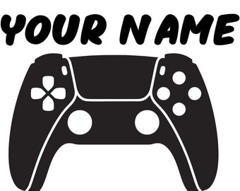 Video Game Gamer Vinyl Stickers Personalized Decal - Different Colors and Sizes