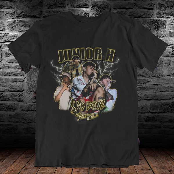 unior H Sad Boyz Tour vintage look t-shirt playera regional mexicano| Junior H Tshirt Mexican Corridos musica Banda Sad Boyz Junior H Merch