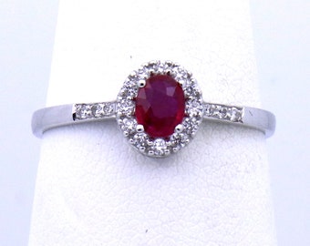 Silver Ruby Ring for women , 925 silver ring for Engagement , Wedding ring ,Women Jewelry ,Silver ring