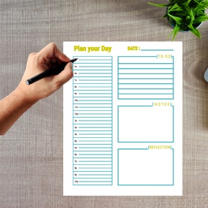 Organize Your Day: Printable Daily Planner for Busy Parents - Etsy