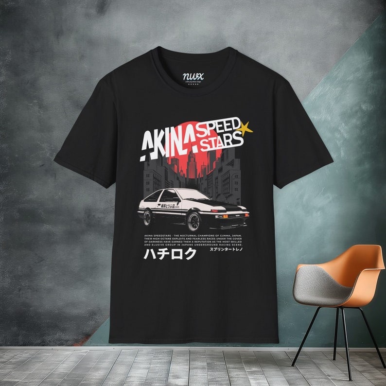 2019 Short Sleeve O Neck Initial D AKIRA AE86Takumi Fujiwara Tofu Shop T SHIRT T