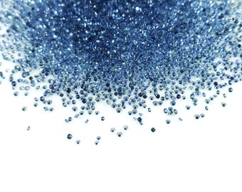Natural Untreated Blue Sapphire Calibrated Rounds 1mm, Faceted Loose Natural Blue Sapphire Gemstone Ready To Use For Jewelry Making