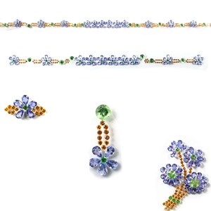 Natural Gemstone Layout Set For jewelry, Loose Faceted Gemstones For Jewelry Making Ready To Use
