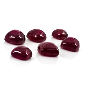 Natuurlijke Bangkok Ruby gekalibreerd suikerbrood 4 mm en 5 mm, losse natuurlijke robijn edelsteen voor het maken van sieraden, klaar voor gebruik