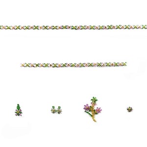 Natural Gemstone Layout Set For jewelry, Loose Faceted Gemstones For Jewelry Making Ready To Use