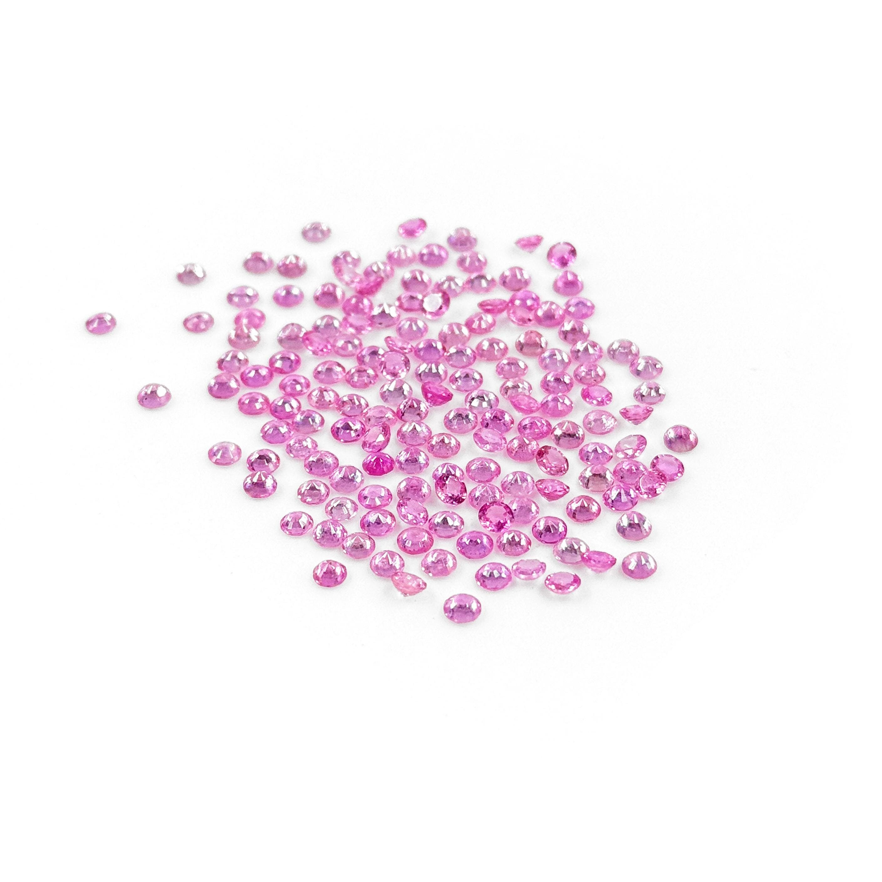 Natural Mozambique Pink Sapphire 3mm Calibrated Rounds, Loose