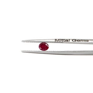 Natural Untreated African Ruby Calibrated Ovals 3x4mm & 4x5mm, Loose ...