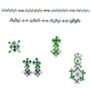 Natural Gemstone Layout Set For jewelry, Loose Faceted Gemstones For Jewelry Making Ready To Use