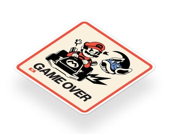 Game Over Vinyl Sticker