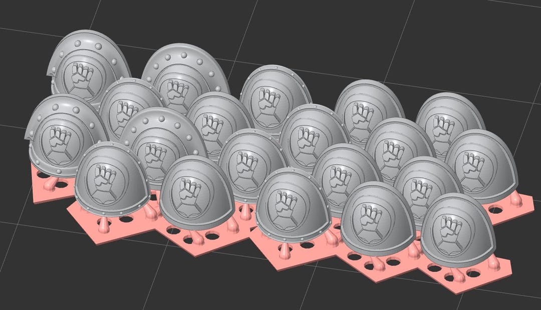 Shoulder Protection Bit 20x Imperial Shoulder Pads Bits Conversion Upgrade Kit for Space Fists ...
