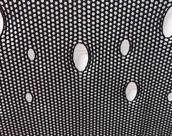 Black Fishnet Fabric Half Yard, Sewing Material