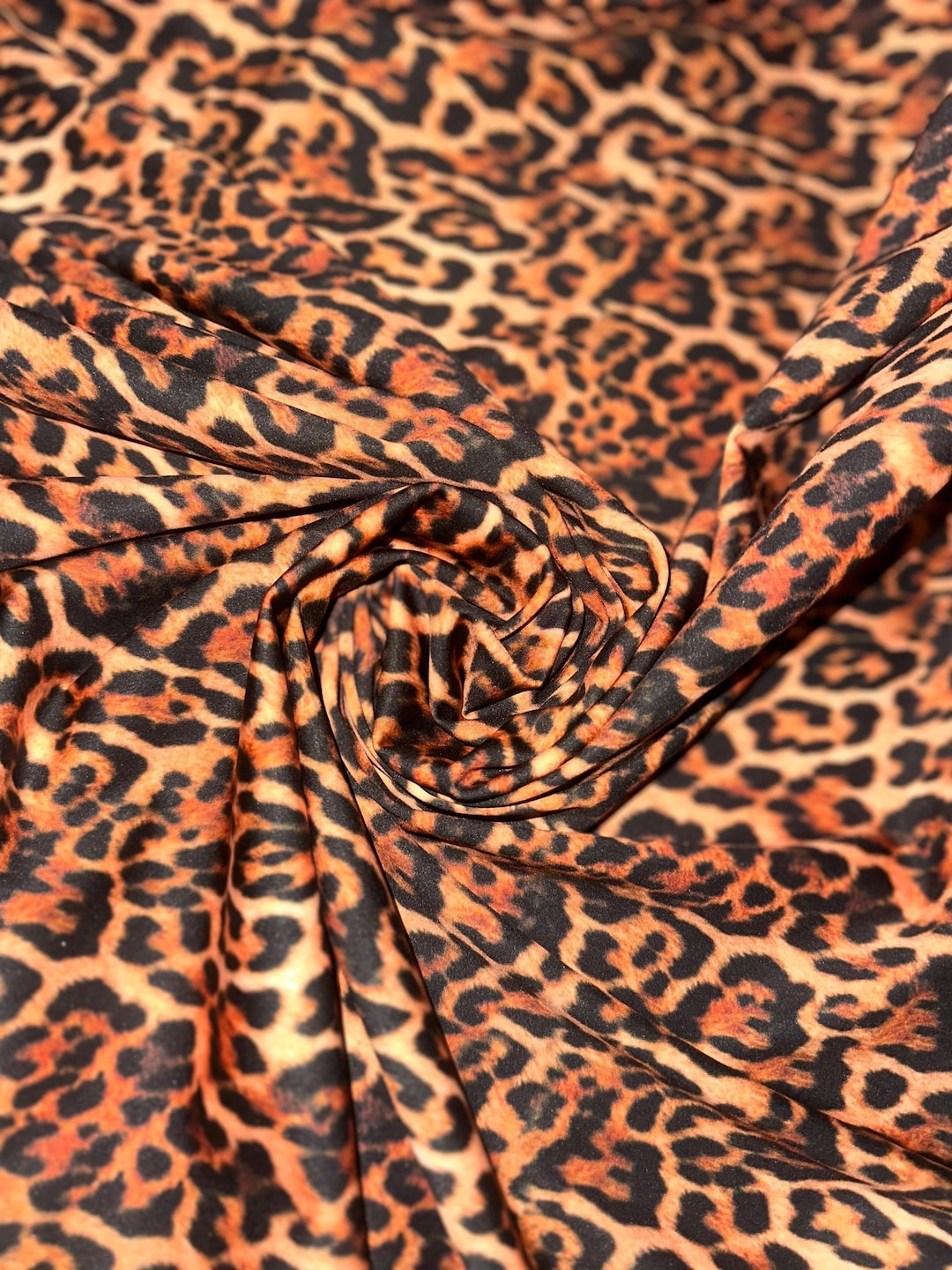 Arabian Leopard Print on Nylon Spandex - Etsy