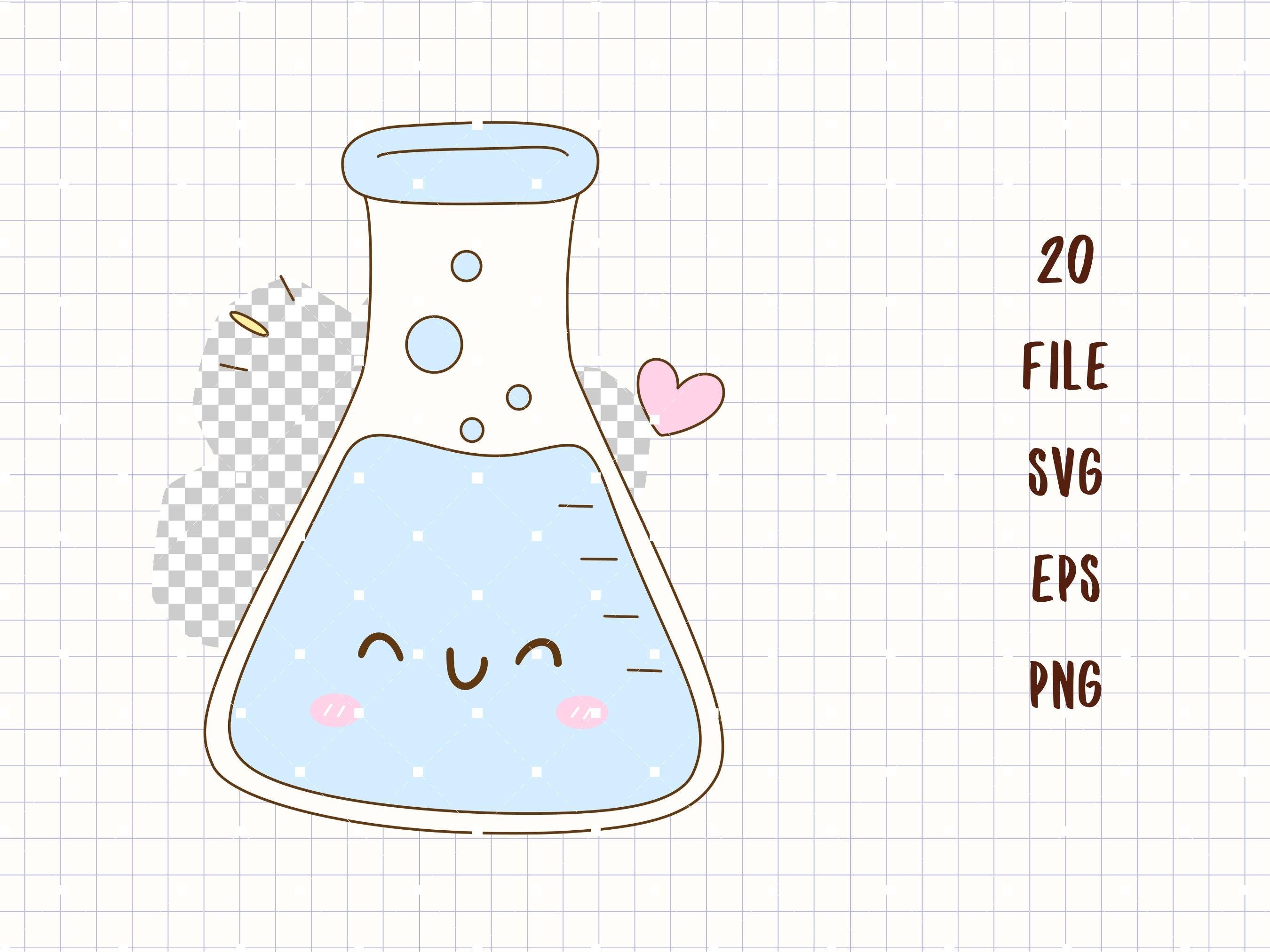 Science SVG Bundle, Cute Science Clipart, STEM School SVG, Kawaii ...