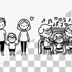 Family Bundle Svg, Family Svg, Mom Dad Baby Svg, Parents and Kids ...