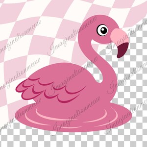 Flamingo SVG Bundle, Cute Flamingo Clipart, Tropical Bird Digital Art ...