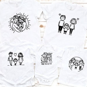 Family Bundle Svg, Family Svg, Mom Dad Baby Svg, Parents and Kids ...