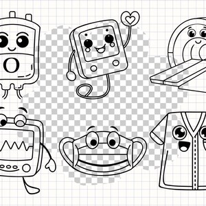 50 Medical Svg, Cute Doctor Clipart, Nurse Svg, Hospital Equipment SVG ...