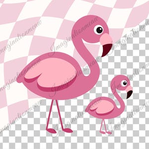 Flamingo SVG Bundle, Cute Flamingo Clipart, Tropical Bird Digital Art ...