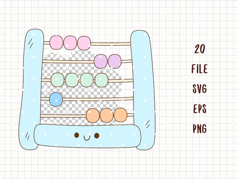 Math SVG Bundle, Cute Math Clipart PNG, Kawaii School SVG, Teacher Math ...