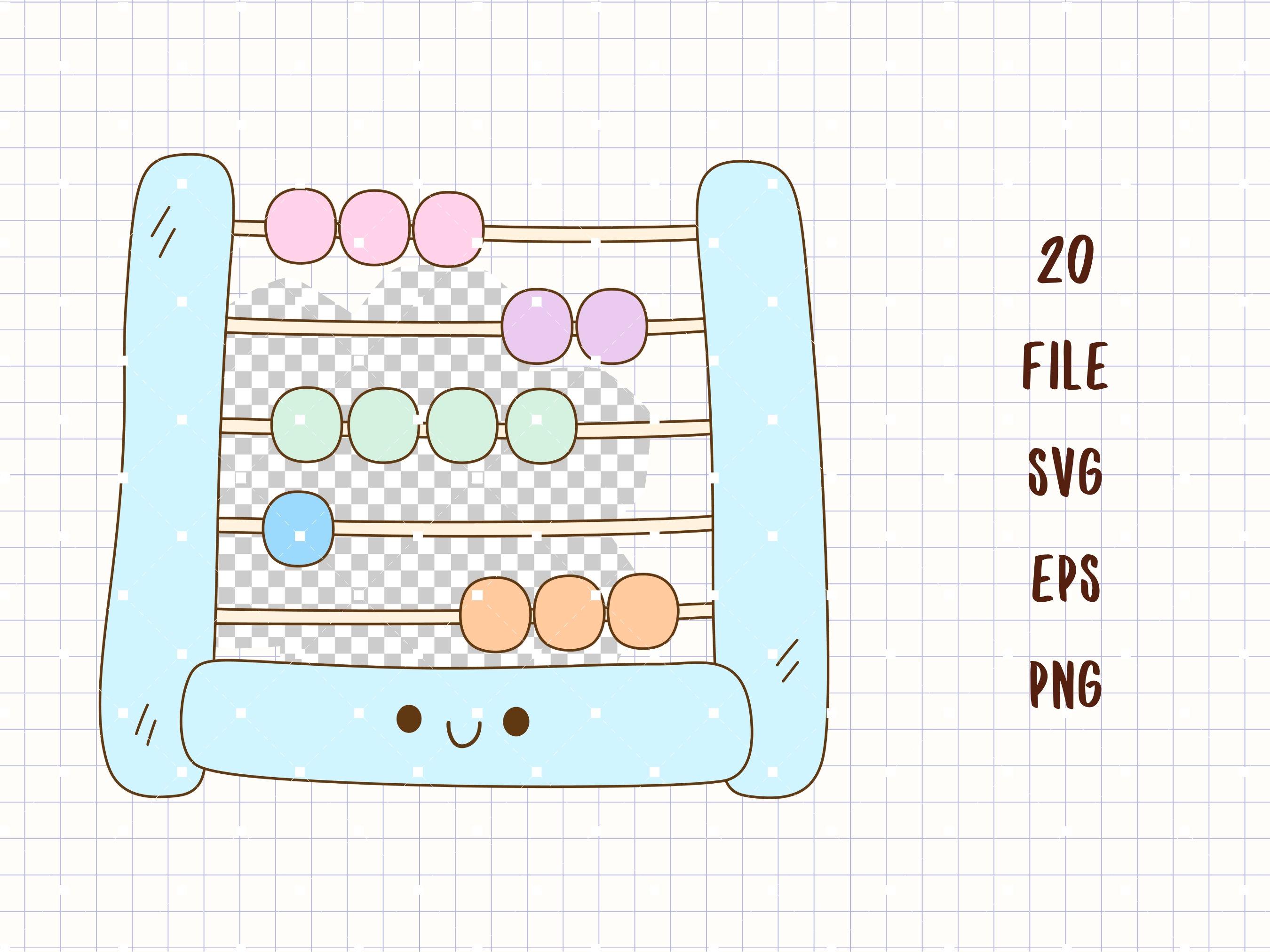 Math SVG Bundle, Cute Math Clipart PNG, Kawaii School SVG, Teacher Math ...