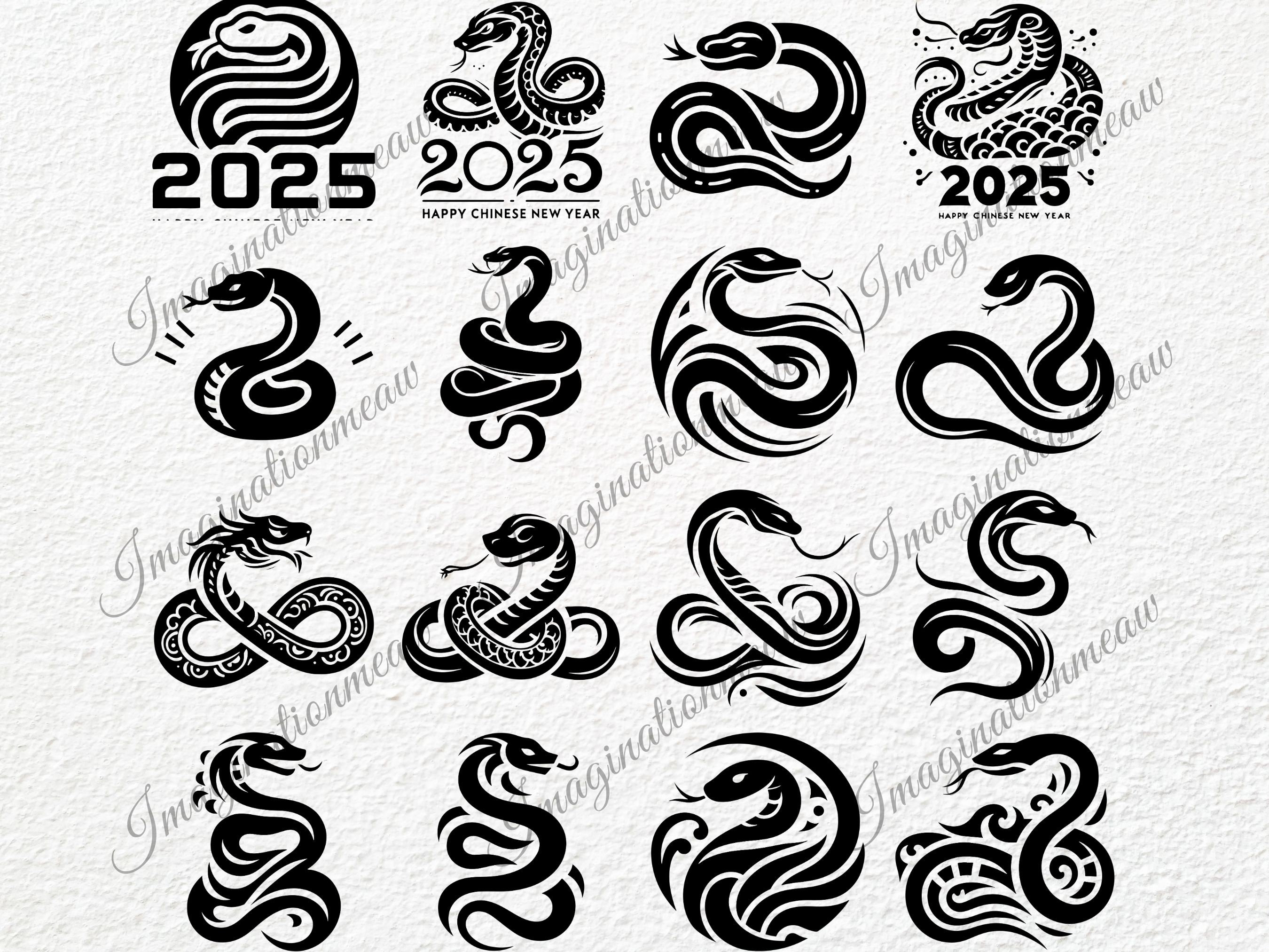 2025 Snake SVG, Year of the Snake 2025 Svg, Chinese New Year, Chinese