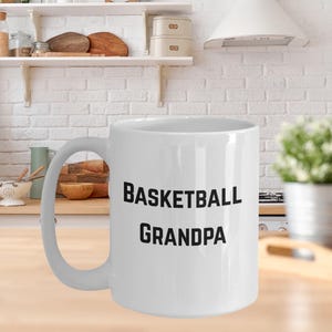 Funny basketball mug for grandfather, gift for grandfather, coffee