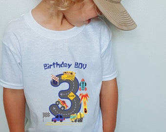 Birthday Boy Shirt, Boys Birthday Tee,  3r Birthday Dude t shirt 3rd birthday,  Gift,Funny Birthday Party Tee,Bday Boy Outfit