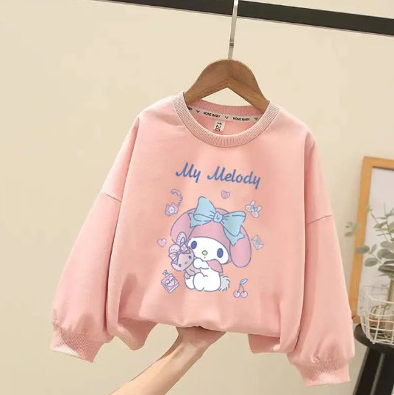 Sanrioes Anime My Melody Children Sweater Cartoon Kawaii Kids - Etsy Canada