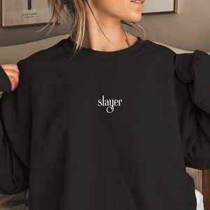 Slayer Sweater, Halloween Shirt, Magical Shirt, Mystical Shirt, Witch Sweater, Fighter Sweater, Vampire Slayer Shirt, Vampire Shirt, Magical