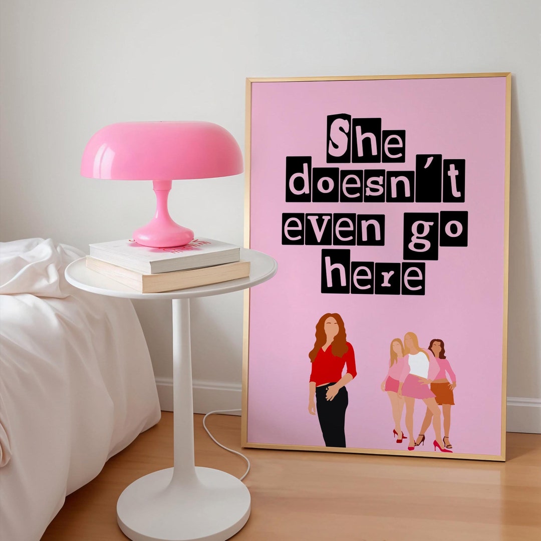 Mean Girls Quote Print Pink Wall Art Movie Poster A4 Etsy mean-girls-quote-print-pink-wall-art-movie-poster-a4-etsy