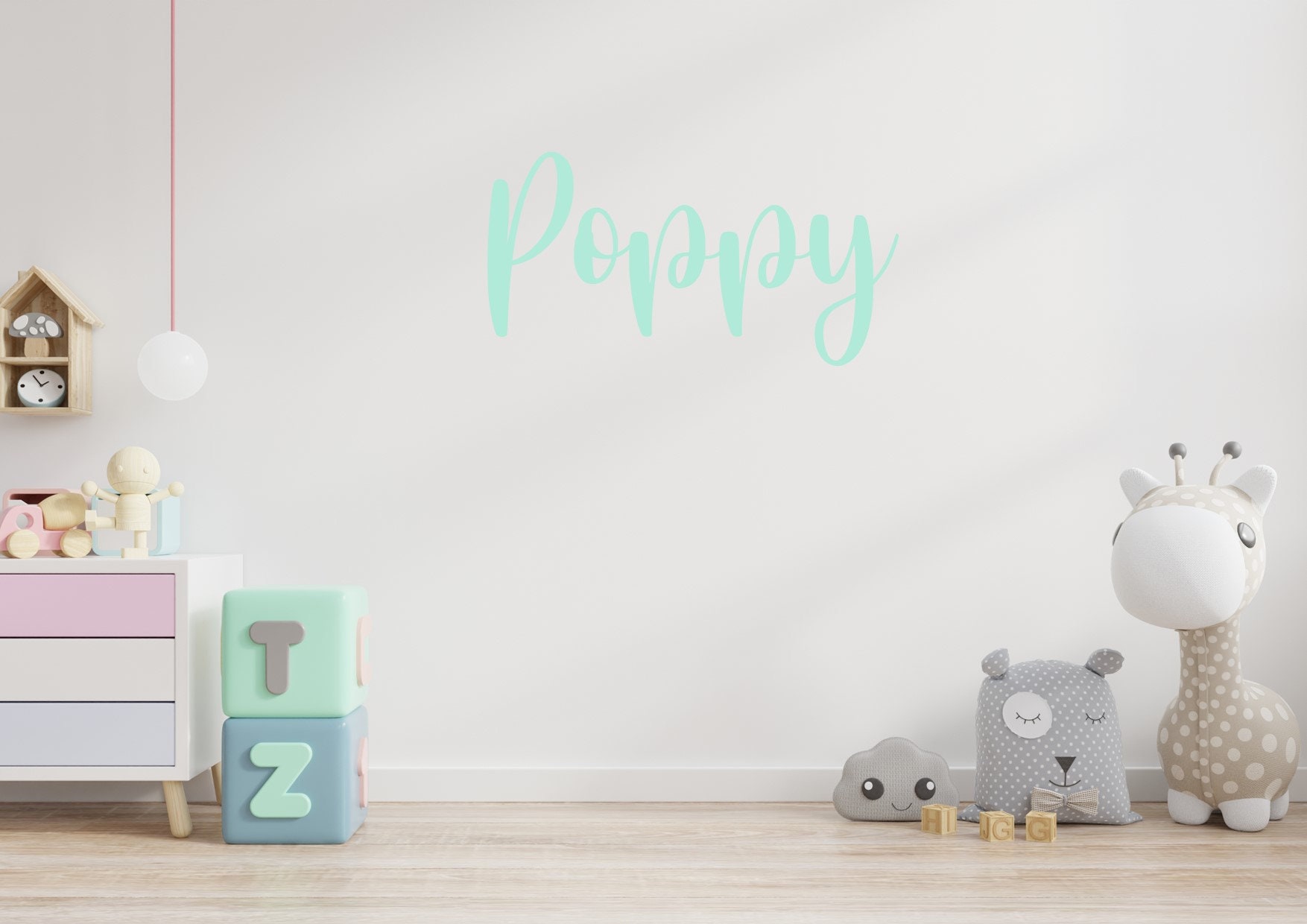 Personalised Custom Name Sticker, Removable Wall Sticker, Wall Decal