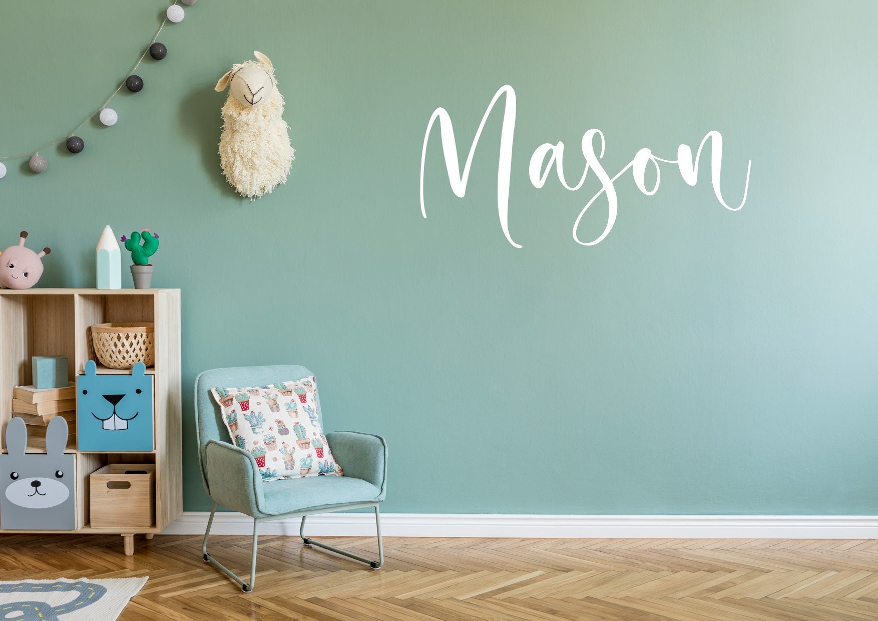 Personalised Custom Name Sticker, Removable Wall Sticker, Wall Decal