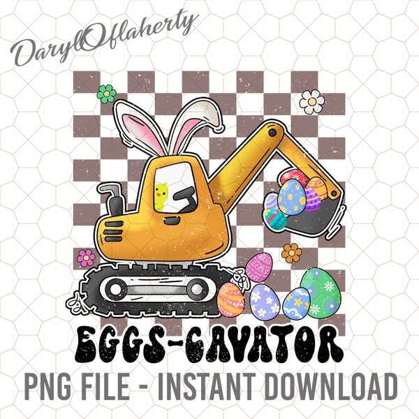 Eggs-Cavator Png, Easter Boy Png, Kids Easter Png, Gift For Boys, Easter Png, Easter Egg Png, Kids Boy Easter, Bunny Png, Eggs Png