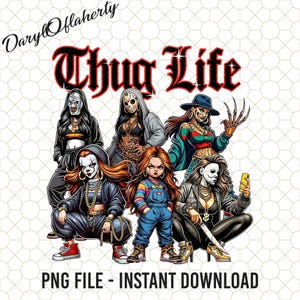 Thug Life Horror Movie Character Png, Horror Png, Halloween Movies Png, Thug Life Halloween Png, Halloween Png, Spooky Season Png
