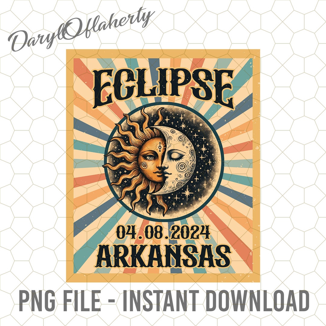 Eclipse Arkansas Png, Solar Eclipse 2024 Png, Path of Totality Cities ...