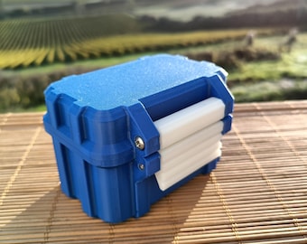 Caja robusta para guardar pilas AA o AAA - Regalo original de Navidad o cumpleaños