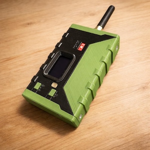 Meshtastic Node Case for Heltec V3 – Dual-Color 3D Printed | 18650 Battery | Pre-Wired On/Off Switch