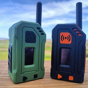 Meshtastic Case for Heltec V4, 3D Printed ABS Enclosure, Compact Futuristic Design Case, 18650 Battery ready